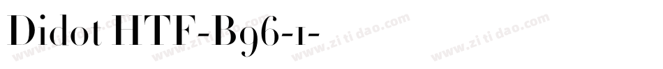 Didot HTF-B96-1字体转换